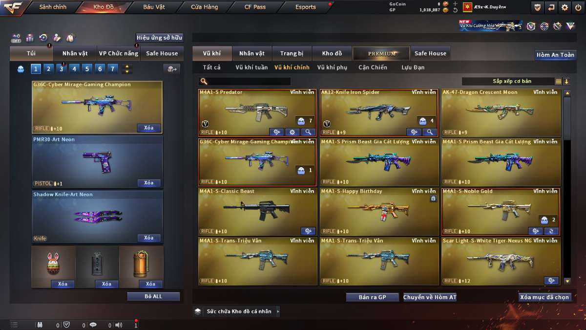shop acc cf uy tin gia re